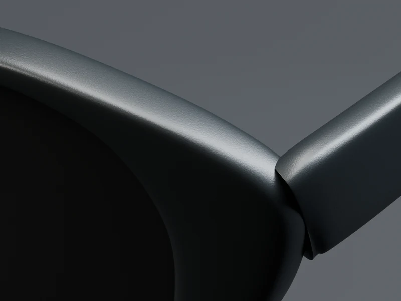 Fine molded graphite grain and the rounded outer shoulder of Object 001